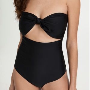 Mikoh Lana one piece swimsuit swim front tie medium